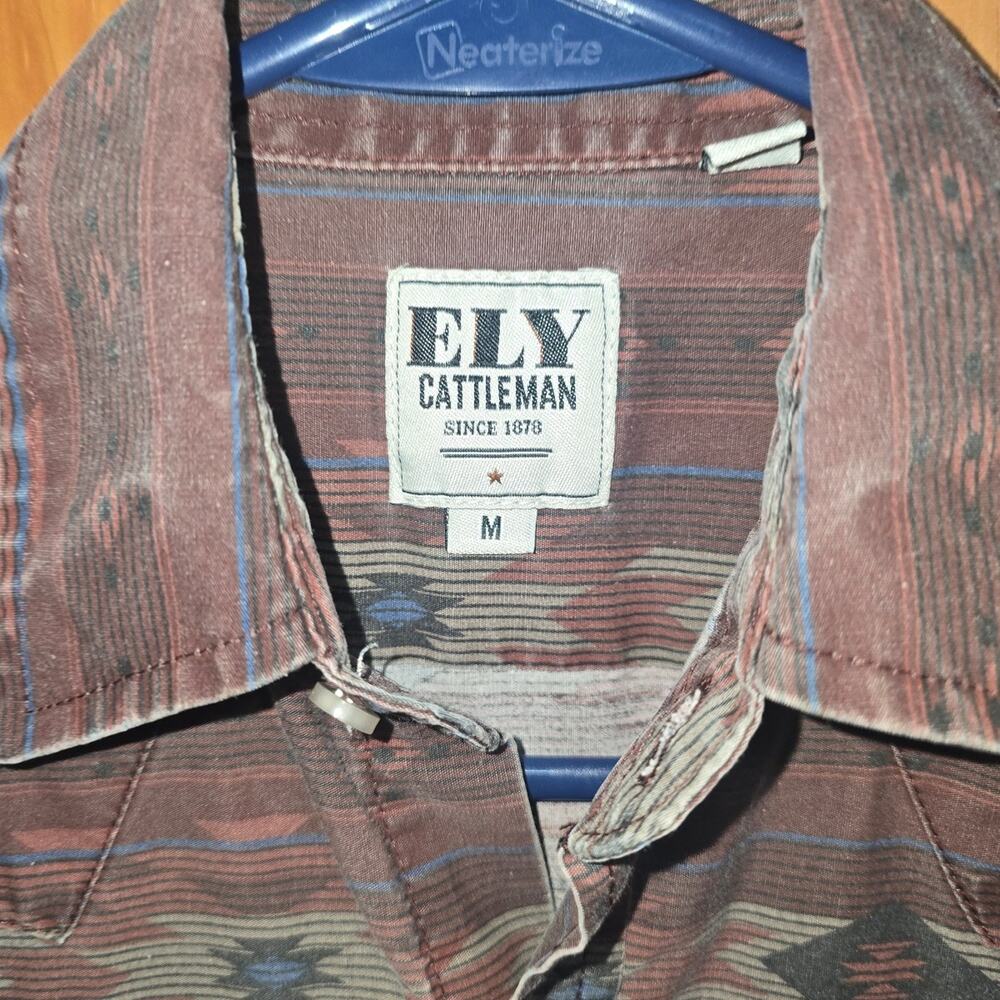 Ely Cattlemen Youth Medium Long Sleeve Cotton Prints - Picture 3 of 3